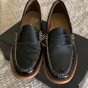 Bass Weejuns “Whitney” black patent loafers